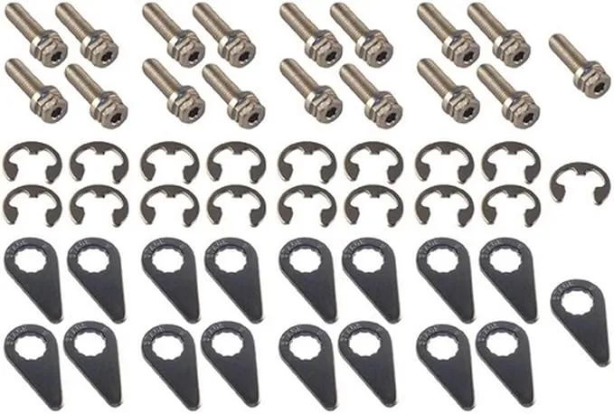 Stage 8 - 8916 MOPAR 4.7, 5.7, 6.1 Liter Hemi V8 Header Bolt Kit - 8mm 1.25x25mm Bolts 6 Point DHH - Set of 17 pieces