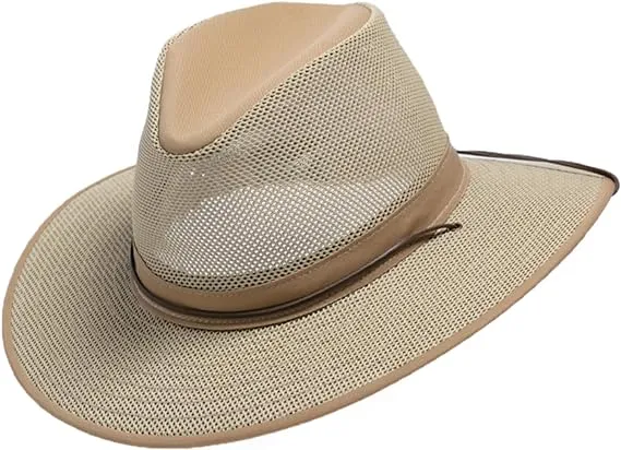 Henschel Khaki Aussie Breezer Mesh Hat