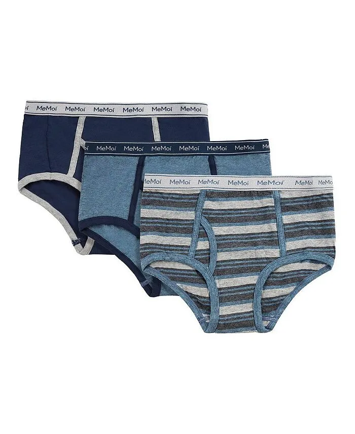 MeMoi 3-Pack Boy's Soft Cotton Blend Briefs