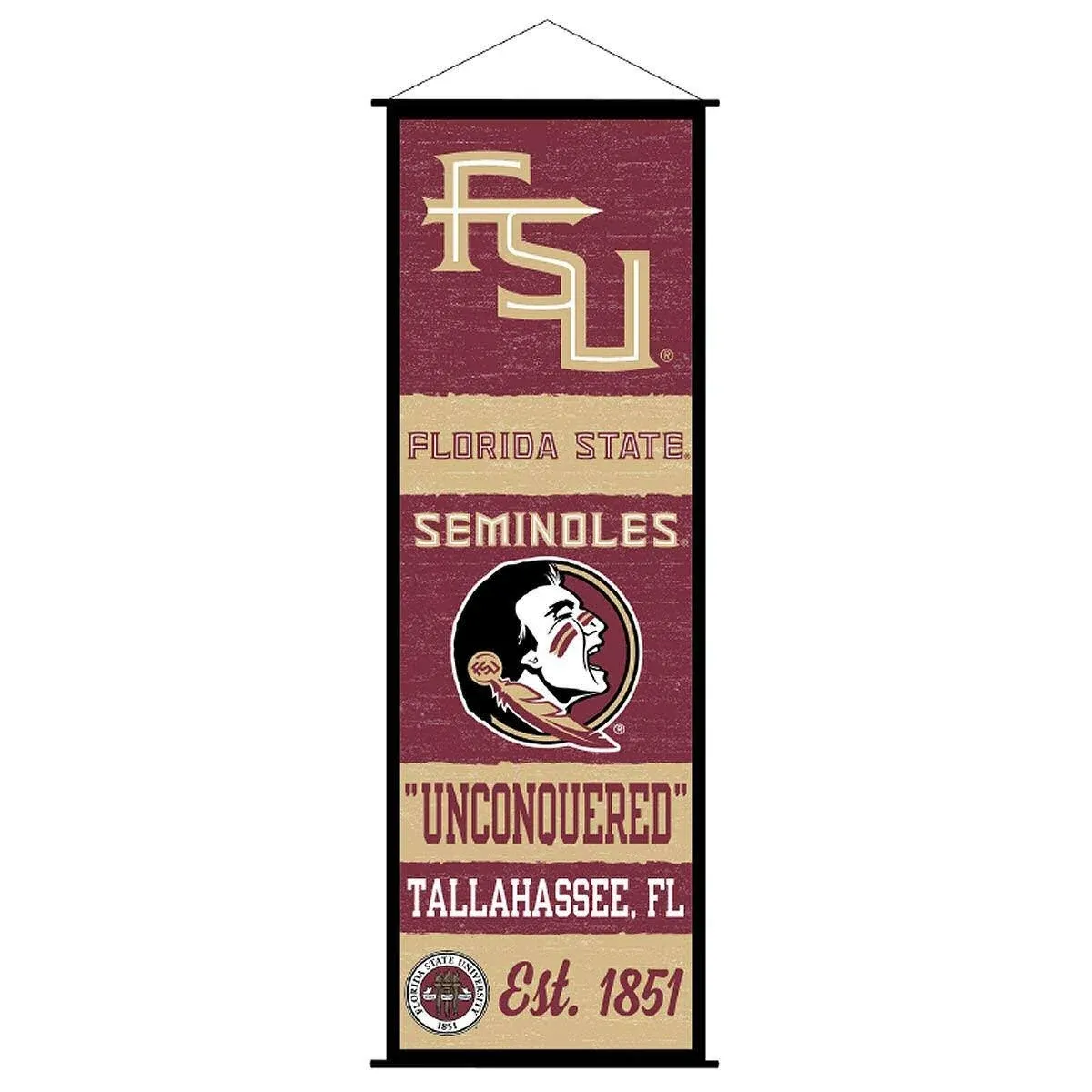 Florida State Seminoles Banner and Scroll Sign