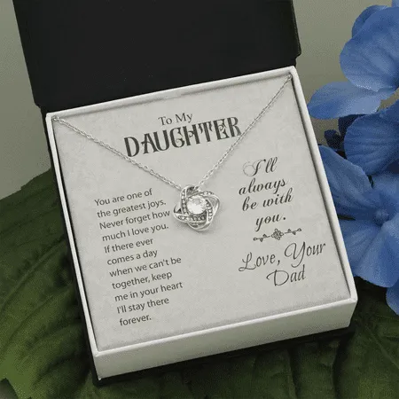 To My Daughter Gift Necklace Gift Necklace From Dad Daughter Gift Necklace Birthday Gift Necklace From Father To Daughter