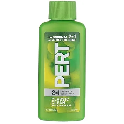 Pert Plus Shampoo Classic Clean Plus Conditioner 1.7 Fl OZ Travel Size (6 PACK)