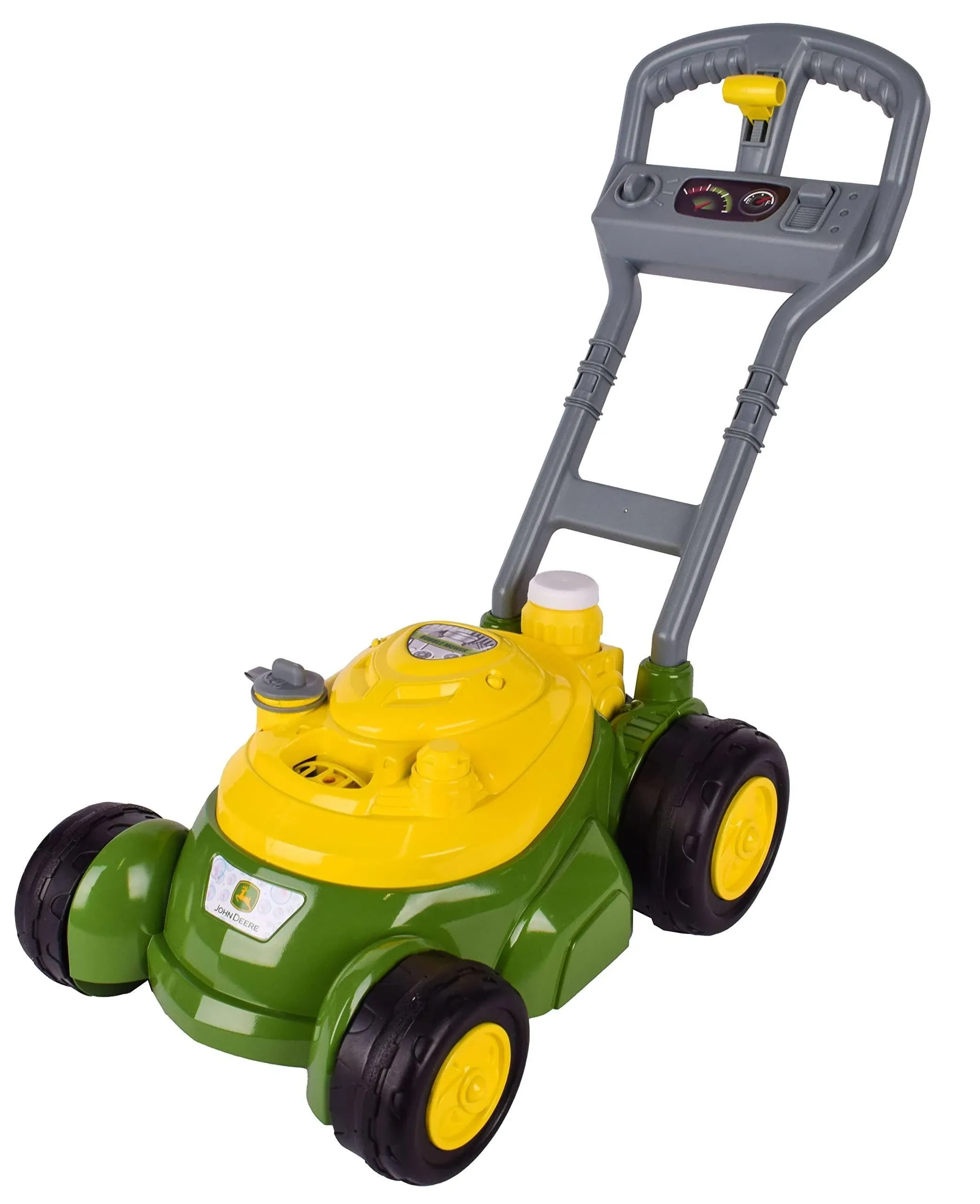 John Deere Bubble Lawn Mower for Toddlers, Bubble Blowing Machines, Indoor and Outdoor Gardening Toy, Birthday, Party Favor for Preschool Girls and Boys, No Batteries Required, 2+