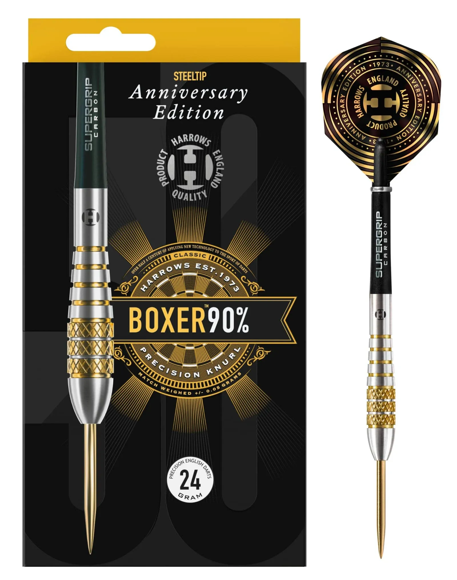 Harrows Boxer Bomb 90% Steel Tip Darts 22 G