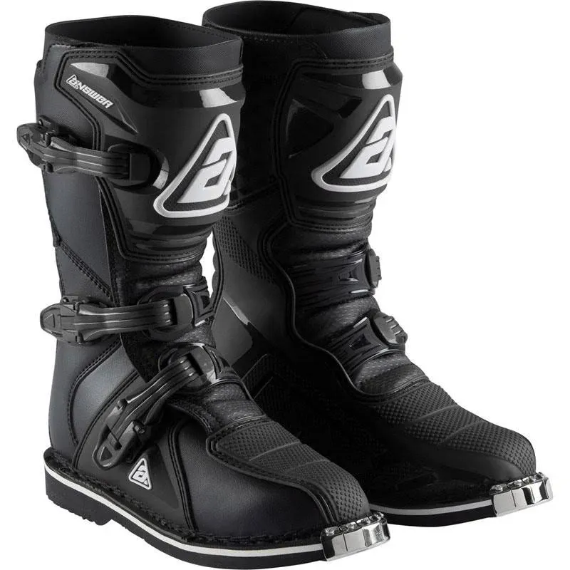 Answer Racing® 0410-2304-0104 - AR1 Youth Race Boots (US 04, Black)