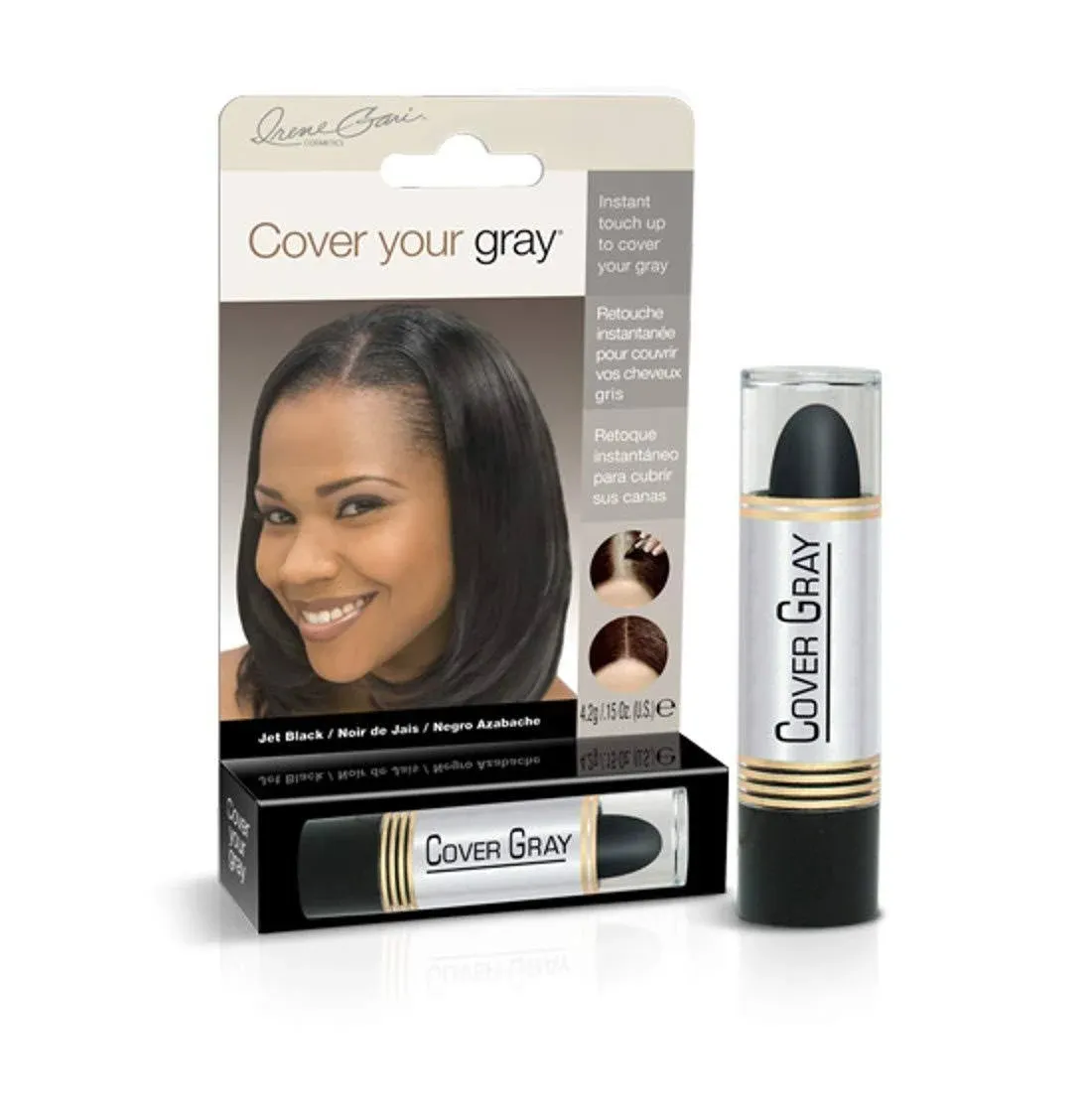 Cover Your Gray Hair Color Touch-Up Stick - Jet Black (6-Pack)