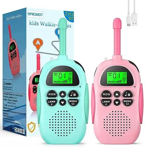 Toys for Ages 5-7 Boys Girls, Walkie Talkies for Kids Rechargeable 22 Channels 2 Way Radio Toy Christmas Birthday Gifts for Girls Boys Ages 3-12 Camping Hiking Outdoor Easter Basket Stuffers