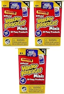 World&#039;s Smallest Wacky Packages Blind Box (Series 1) (Bundle of 3)