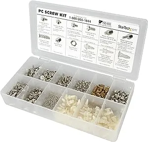 StarTech.com Deluxe Assortment PC Screw Kit - Screw Nuts and Standoffs - Screw kit - PCSCREWKIT