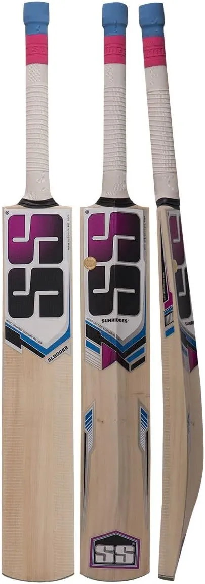 SS Slogger Kashmir Willow Cricket Bat with Bat Cover