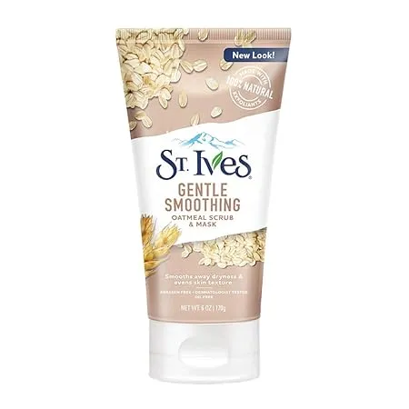 St.Ives Fresh Skin Apricot Scrub  Deep Exfoliation for Smooth Skin  Oil-Free  6 oz  4 Pack