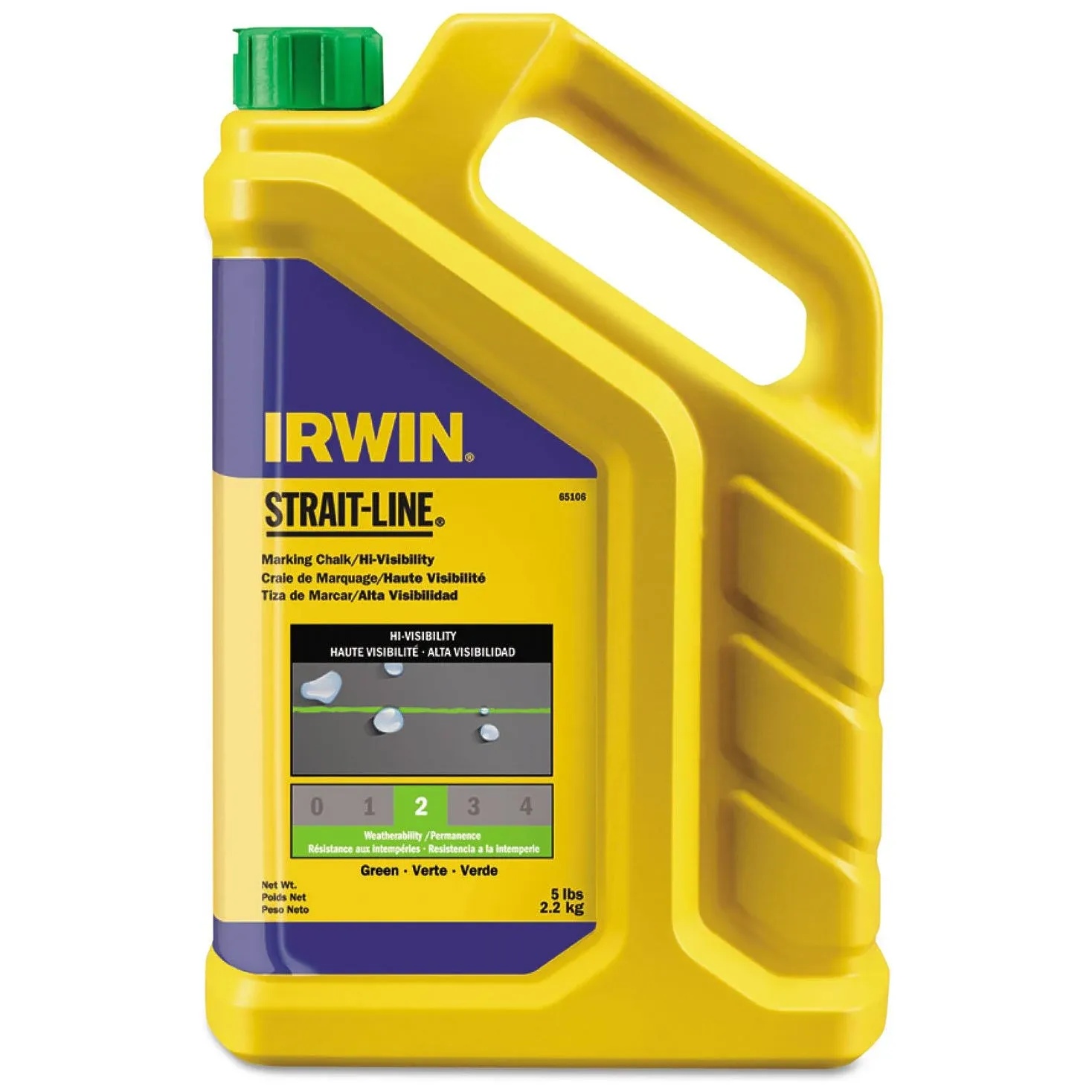 Irwin Marking Chalk, 5 lb, Fluorescent Green