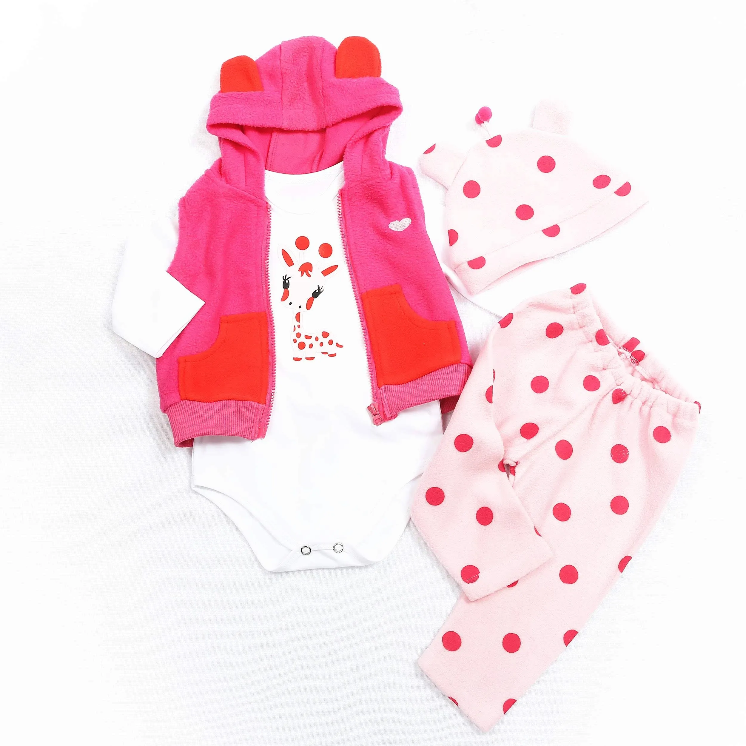 Medylove Reborn Baby Doll Clothes Girl for 17-22 inch Newborn Reborn Doll 4pcs ...