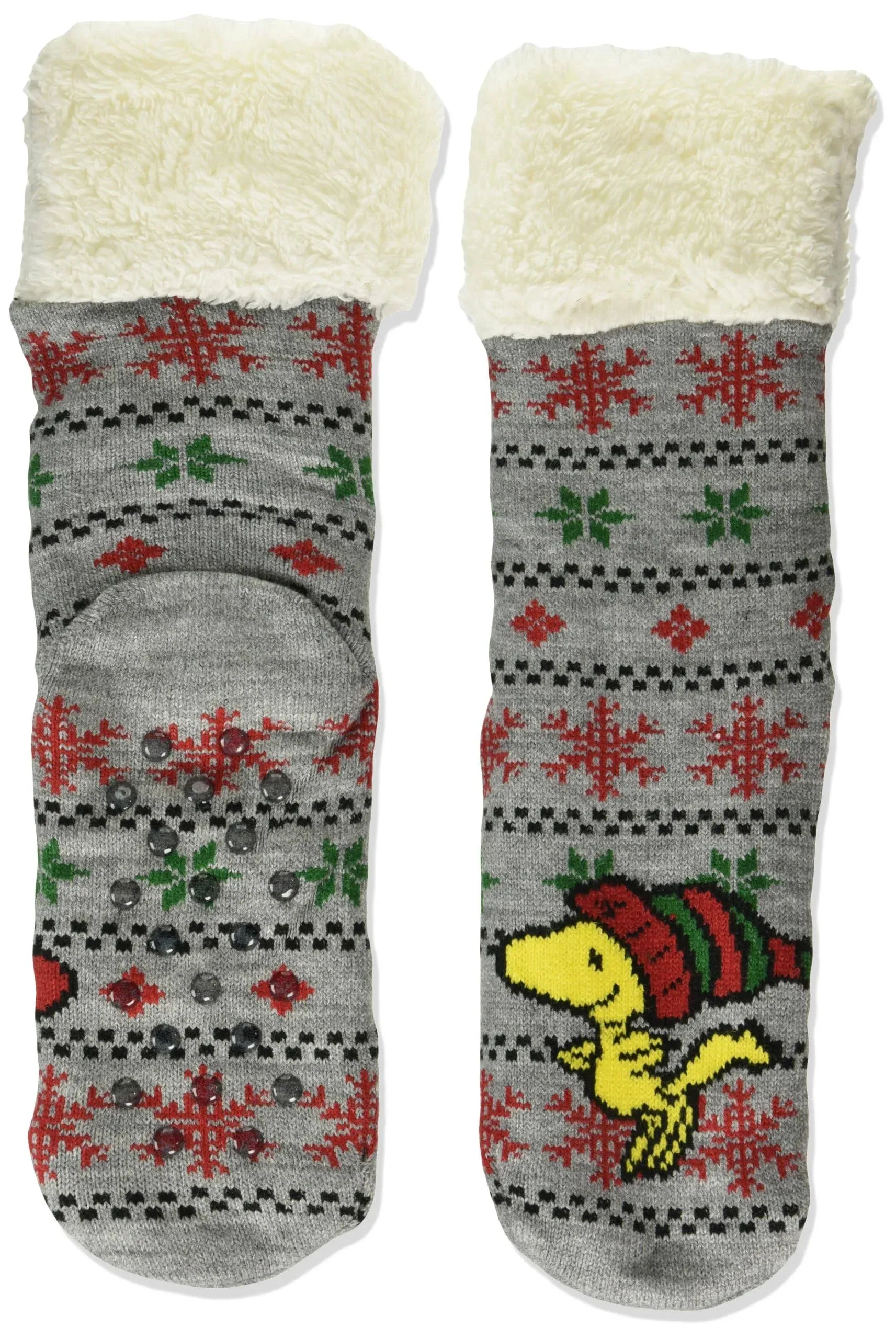 Peanuts Women's Holiday Cozy Warmer Socks Slipper