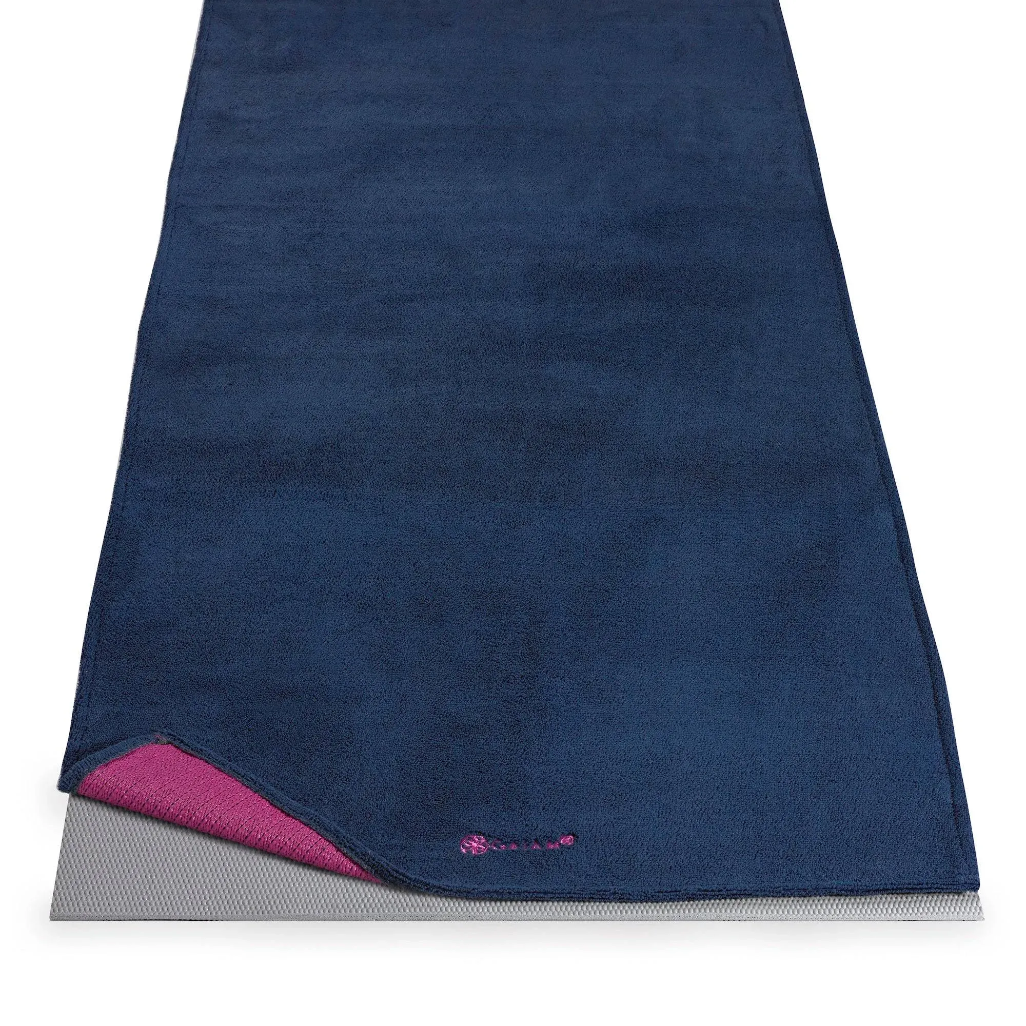 Gaiam Grippy Non Slip Yoga Mat Towel - Fast Drying Towel - Ideal For Hot Yoga - Microfiber And Machine Washable - Grip Backing