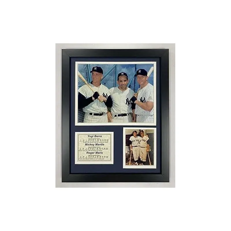 Legends Never Die New York Yankees Yogi Berra, Mickey Mantle and Roger Maris ...