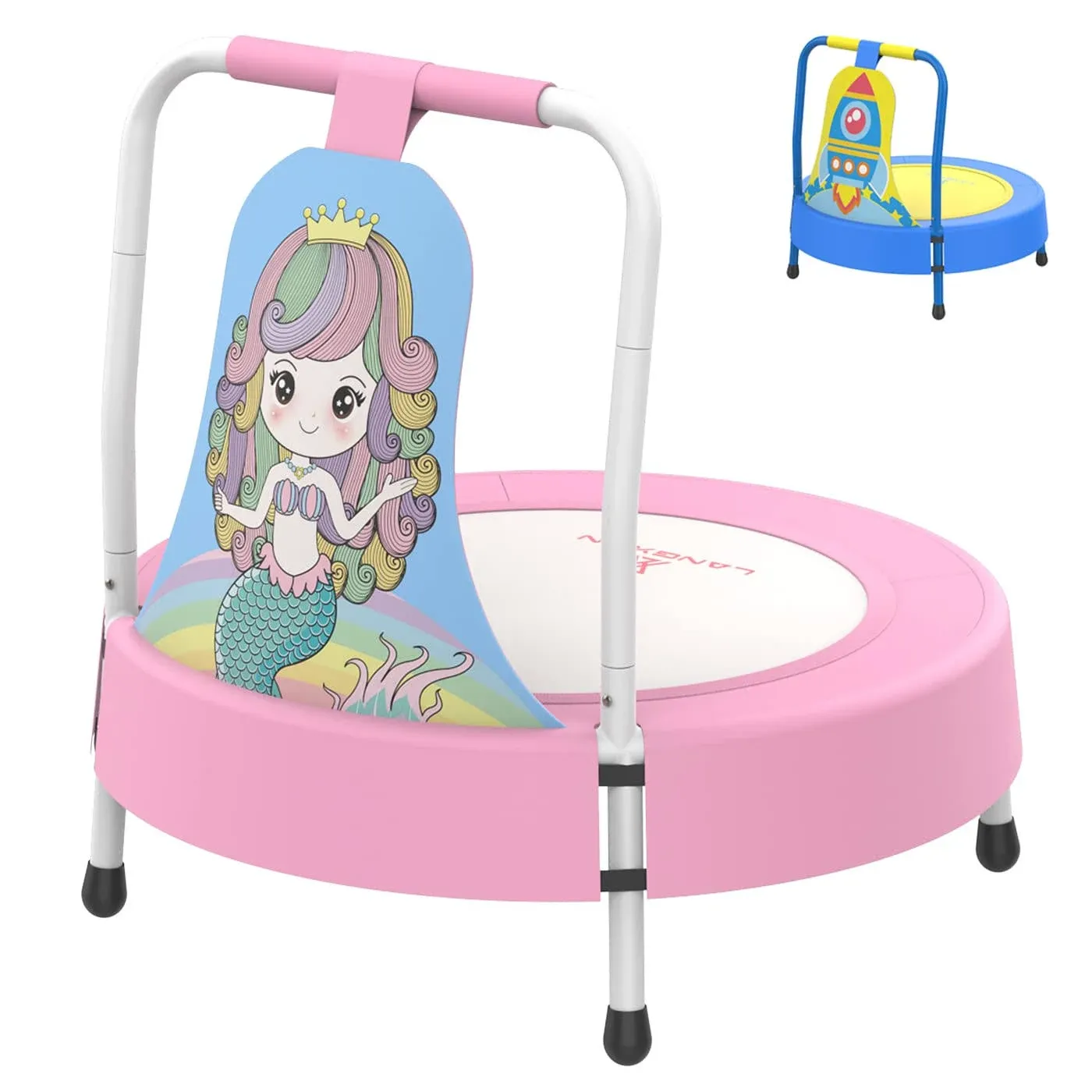 Langxun Toddler Trampoline, Mermaid