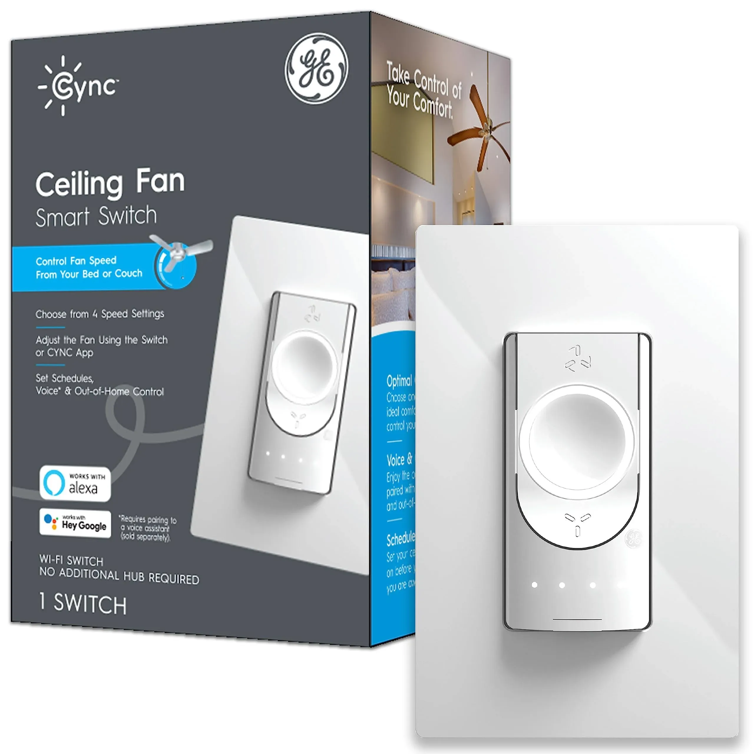 GE Cync Smart Ceiling Fan Switch