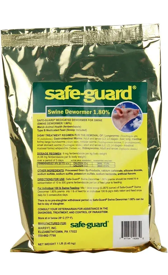 Merck Animal Health Safe-Guard Swine Scoop Dewormer