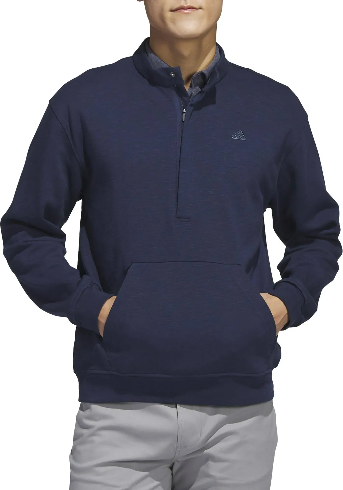 Adidas Men's Go-To 1/4 Zip Golf Pullover Navy M