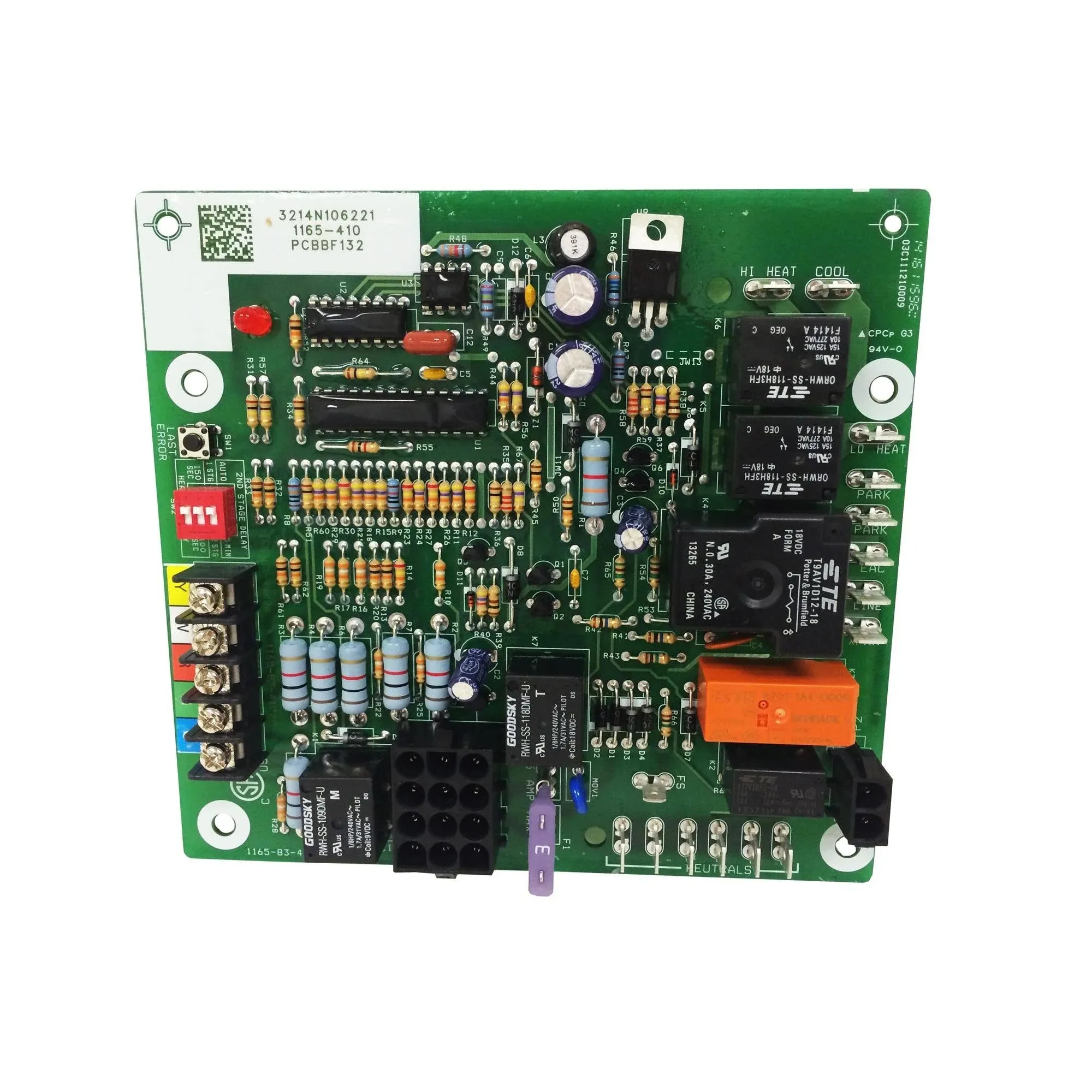 Goodman PCBBF132S Ignition Control Board Hsi Int 2 Stage, 1" x 6" x 4"