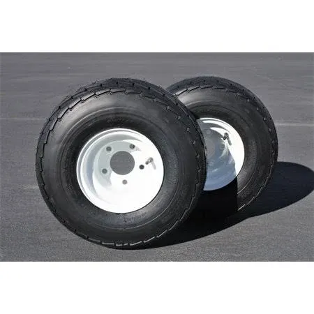 Antego 5-Hole 8" x 7" White Trailer Wheel & Tire 215/60-8 (18.5x8.50-8) 6ply