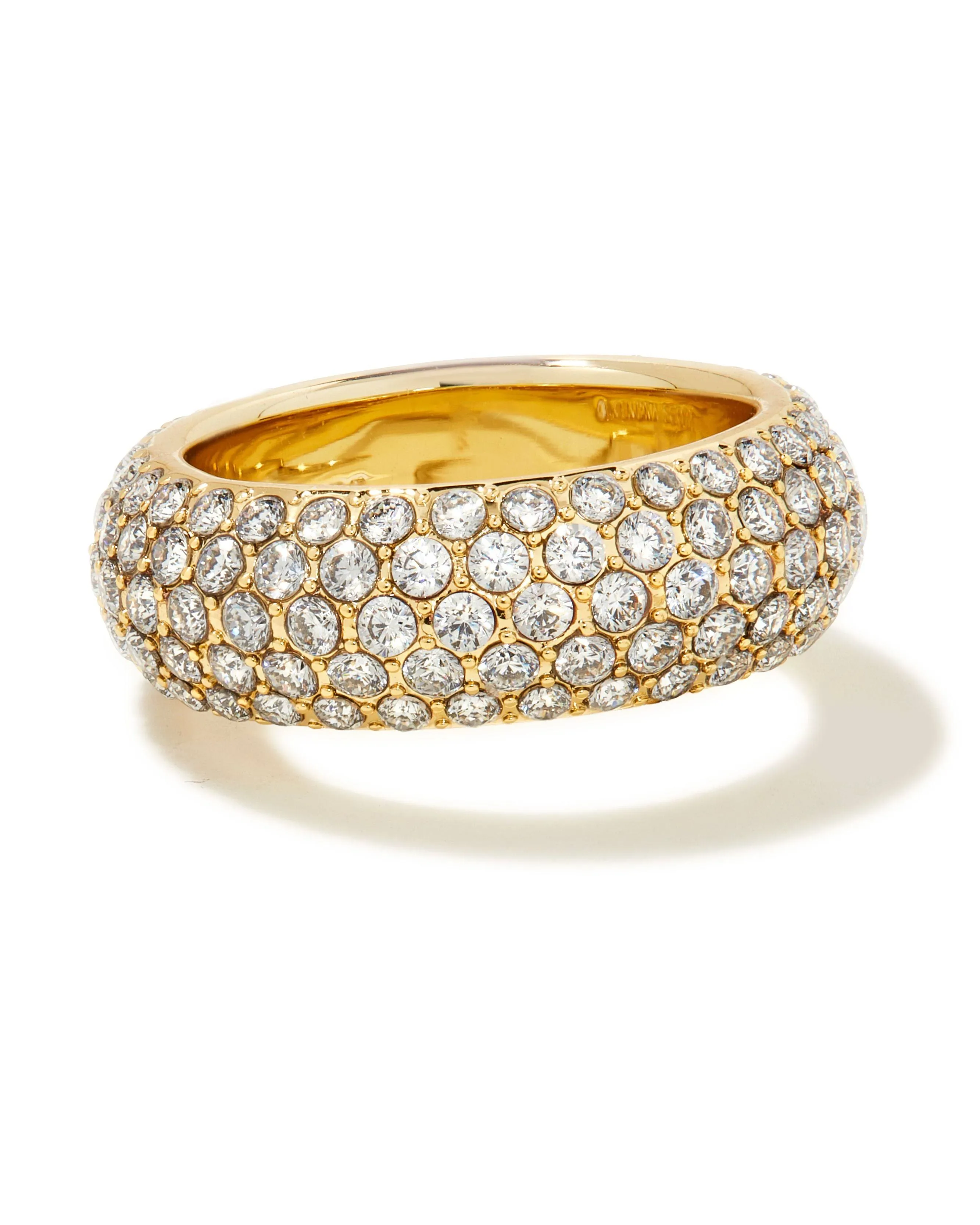 Kendra Scott Mikki Pave Band Ring Gold