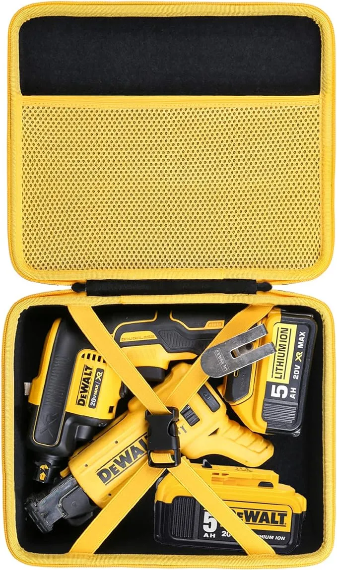 Khanka Hard Case for DeWalt Drywall ScrewGun/Collated Magazine Accessory Fits Model #DCF6201/ DCF620B