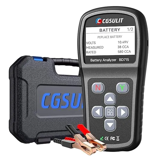 24V 12V Car Battery Tester, CGSULIT BD715 Load Tester for 100-2000 CCA Charging Cranking System Digital Battery Analyzer Alternator Tester for Car Heavy Duty Truck Motorcycle ATV SUV Boat Yacht Marine