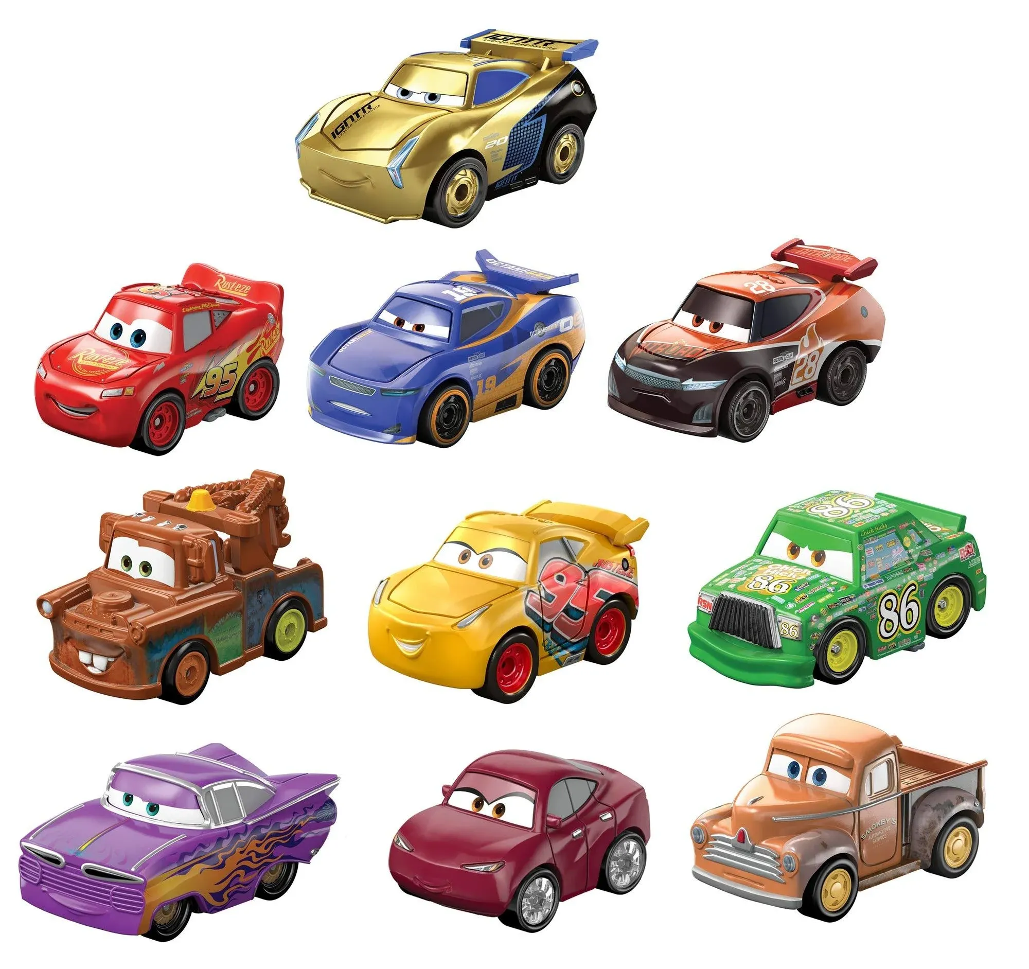 Disney Pixar Cars Mini Racers Variety 10-Pack