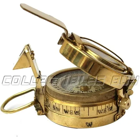 Vintage Military Navigational Marine Brass Compass 2.5 Pocket Antique Device