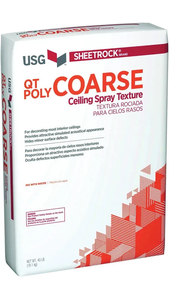 USG 540790 Ceiling Spray Texture, Powder, White, 40 lb Bag