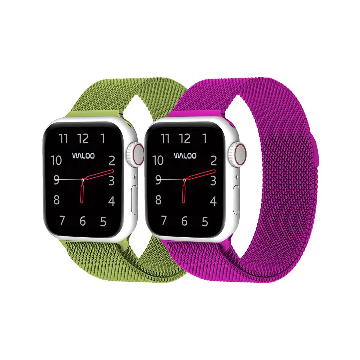 Waloo® Milanese Watch Band for Apple Watch Series 1-7 (2-Pack)