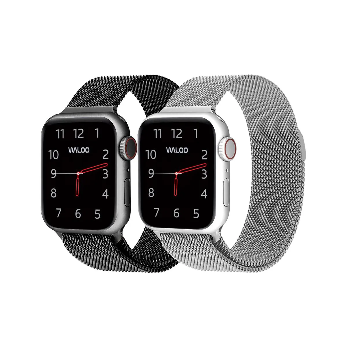 Waloo® Milanese Watch Band for Apple Watch Series 1-7 (2-Pack)