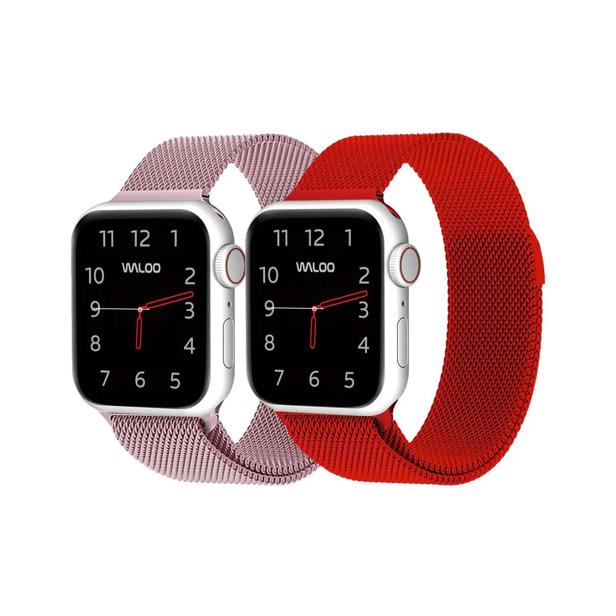 Waloo® Milanese Watch Band for Apple Watch Series 1-7 (2-Pack)