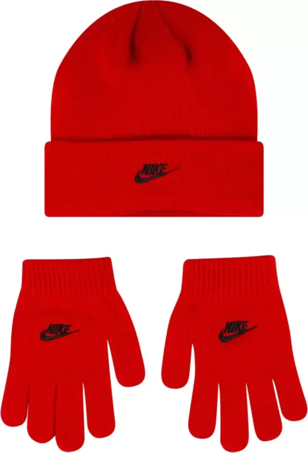 Nike Baby Boys Beanie and Mittens 2 Piece Set