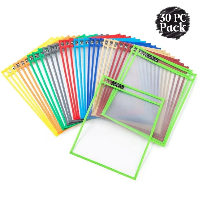 Jade Active Dry Erase Pockets Sheet Protectors