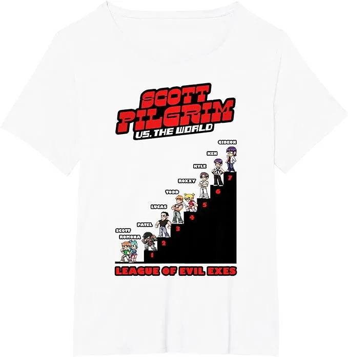 Scott Pilgrim Vs. The World The League Of Evil Exes T-Shirt | Hot Topic