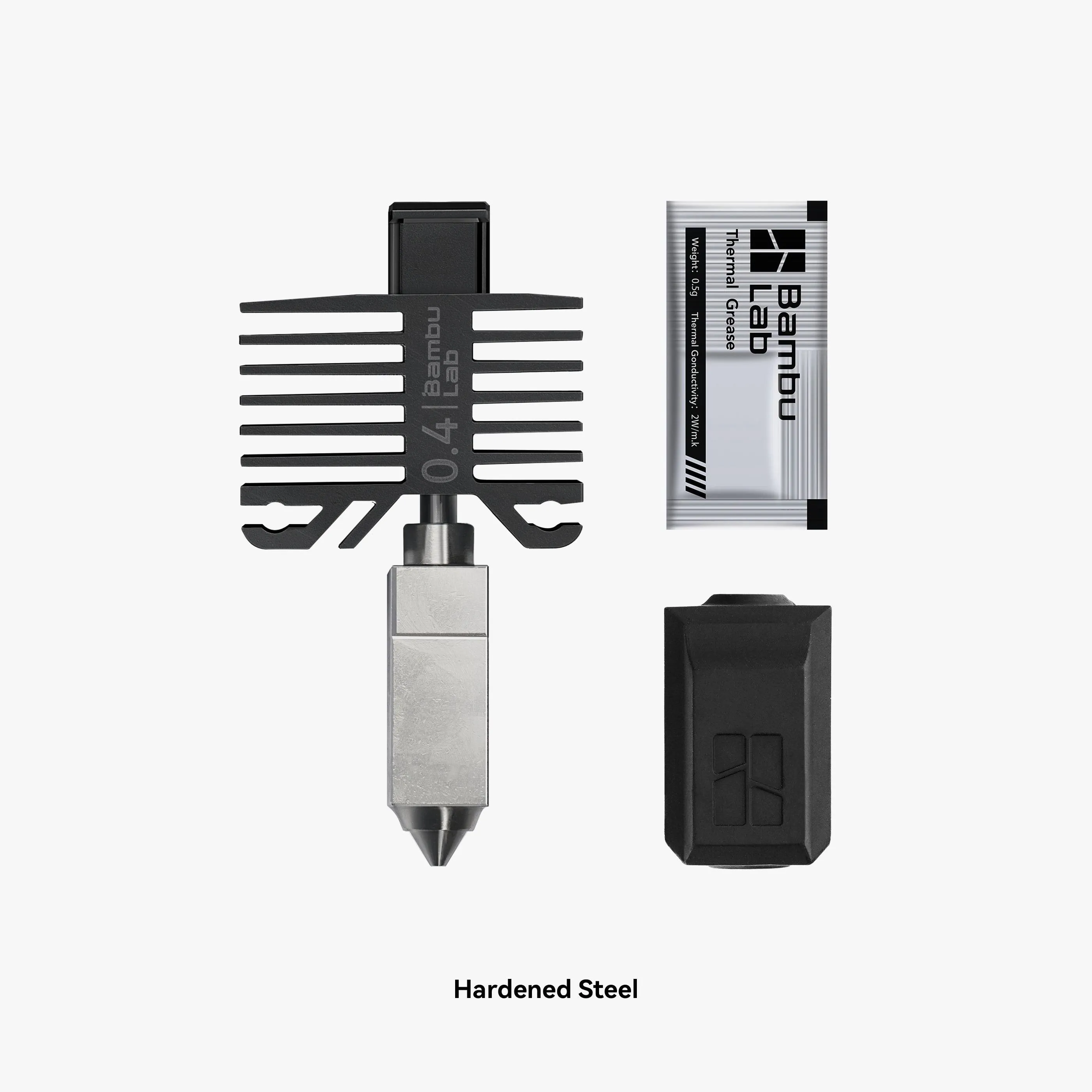 Bambu Hotend - P1 Series - Bambu Lab US 0.4mm Hardened Steel / Hotend with Nozzle