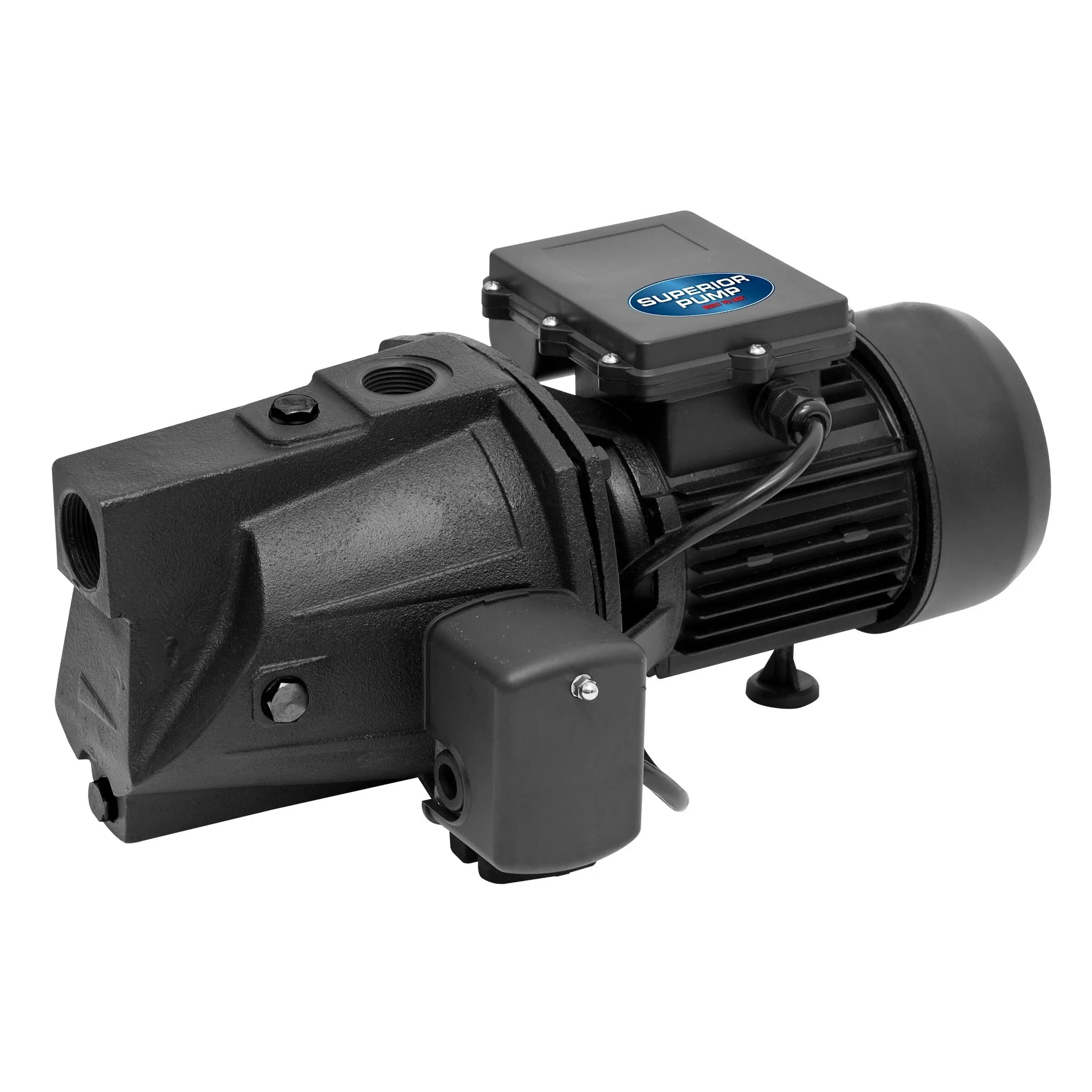 SUPERIOR PUMP 94505 Jet Pump, 6.4/3.2 A, 115/230 V, 0.5 hp, 1-1/4 in Suction, 1 in Discharge Connection, 25 ft Max Head