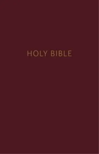 NKJV- Pew Bible- Large Print- Hardcover- Burgundy- Red Letter Edition