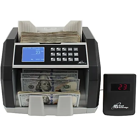 Royal Sovereign RBC-ED250 High Speed Currency Counter With Value Counting &amp; Counterfeit Detection