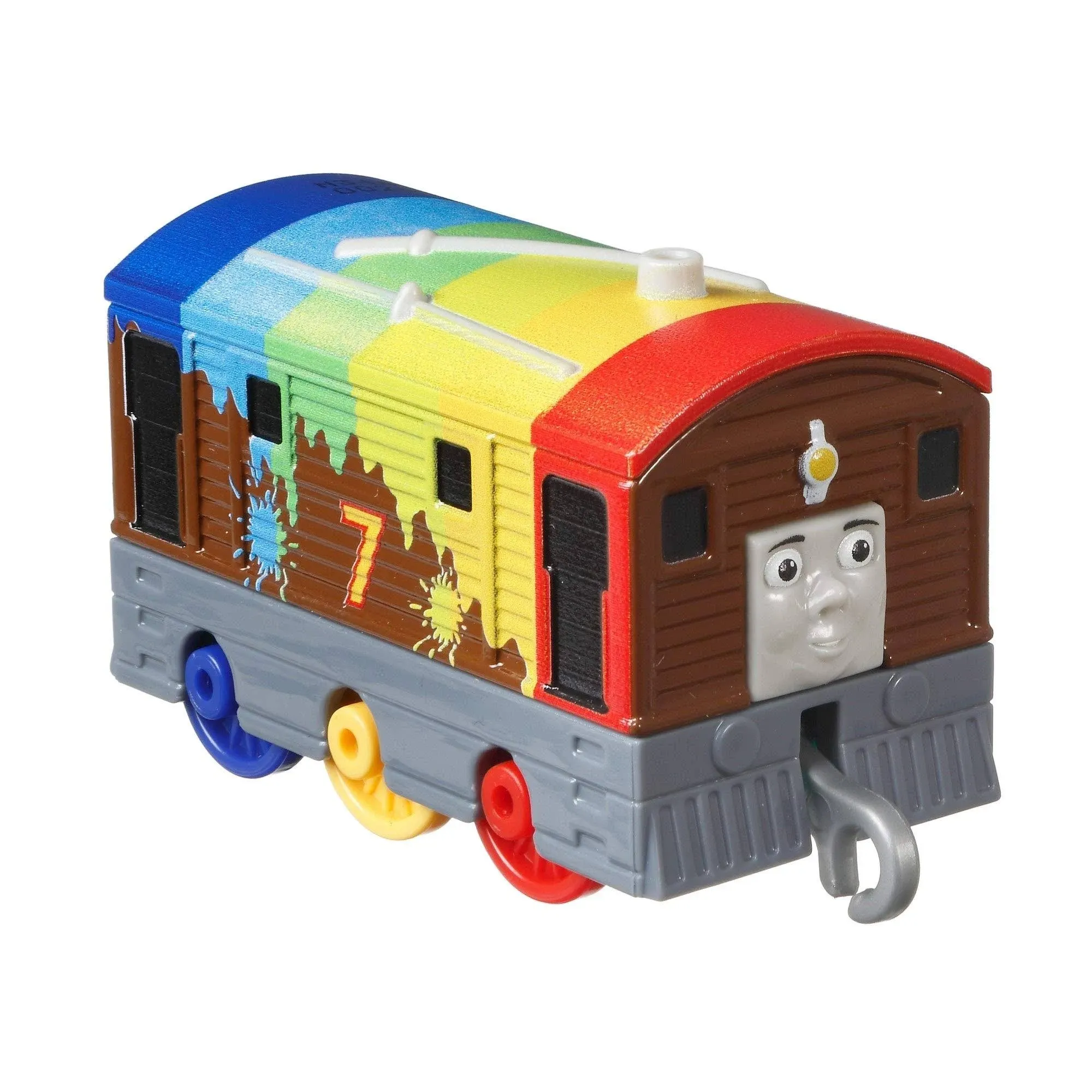 Thomas & Friends Toby Diecast Metal Push Along Engine Small Rainbow