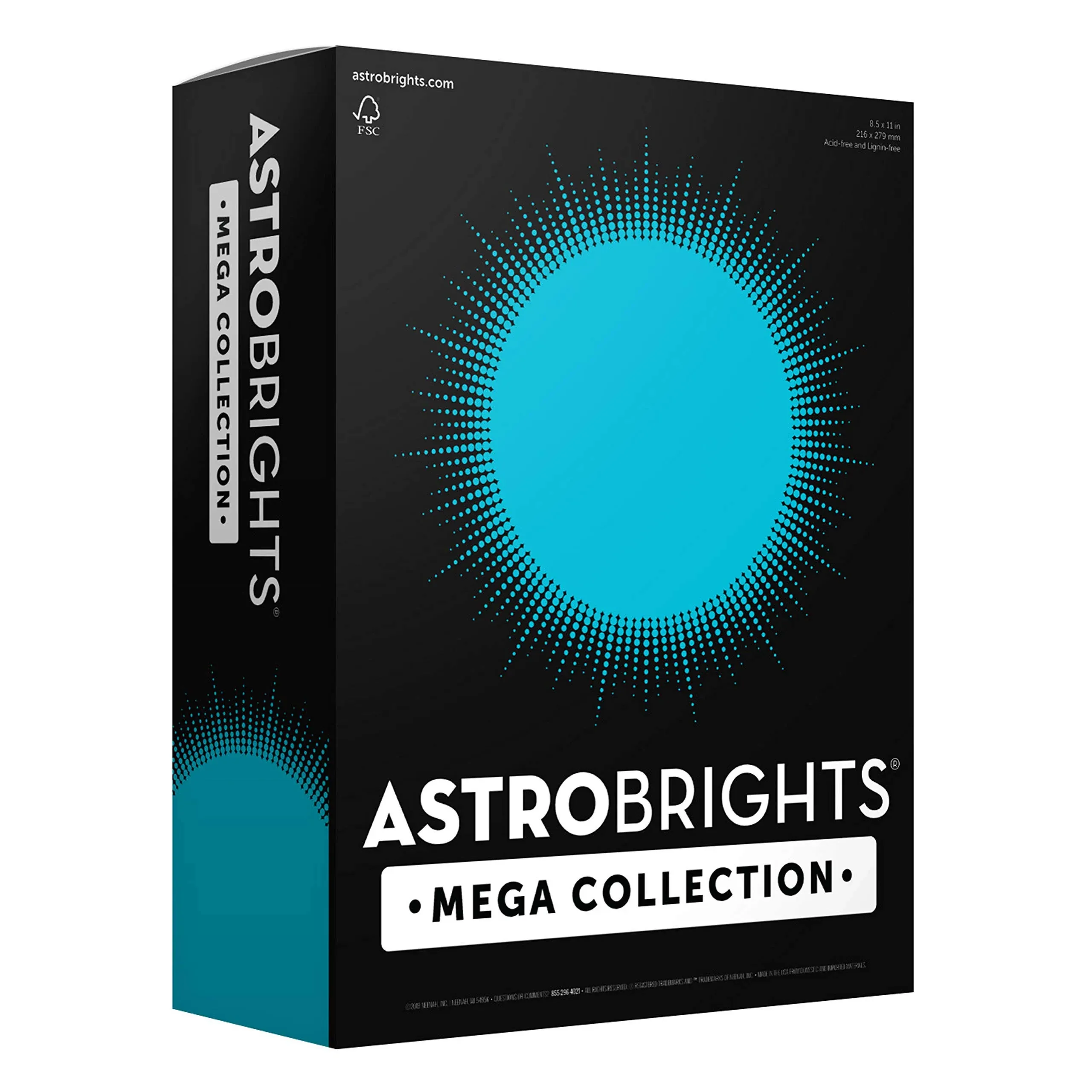 Astrobrights Mega Collection, Colored Cardstock, Bright Blue, 320 Sheets, 65 lb ...