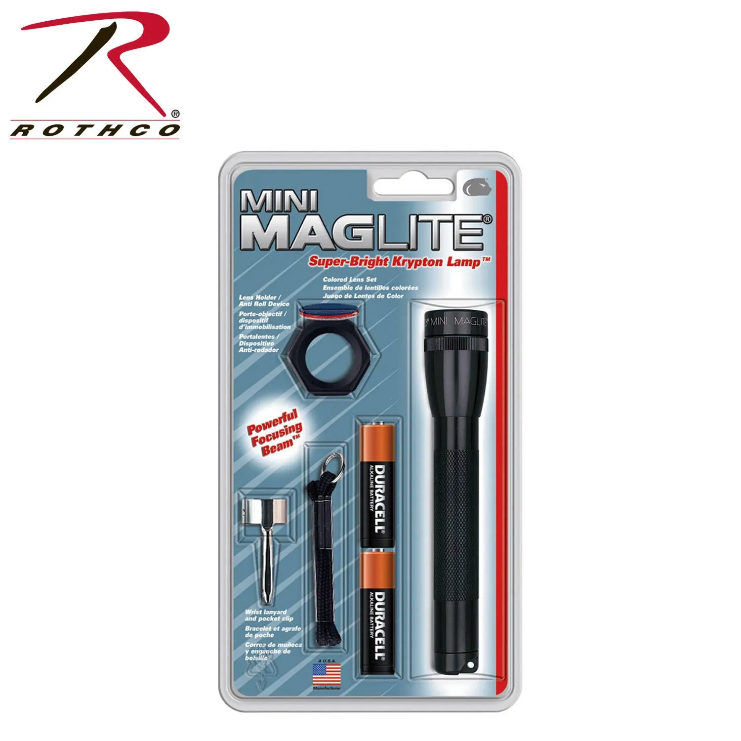 Maglite Mini AA Flashlight Black Combo Pack