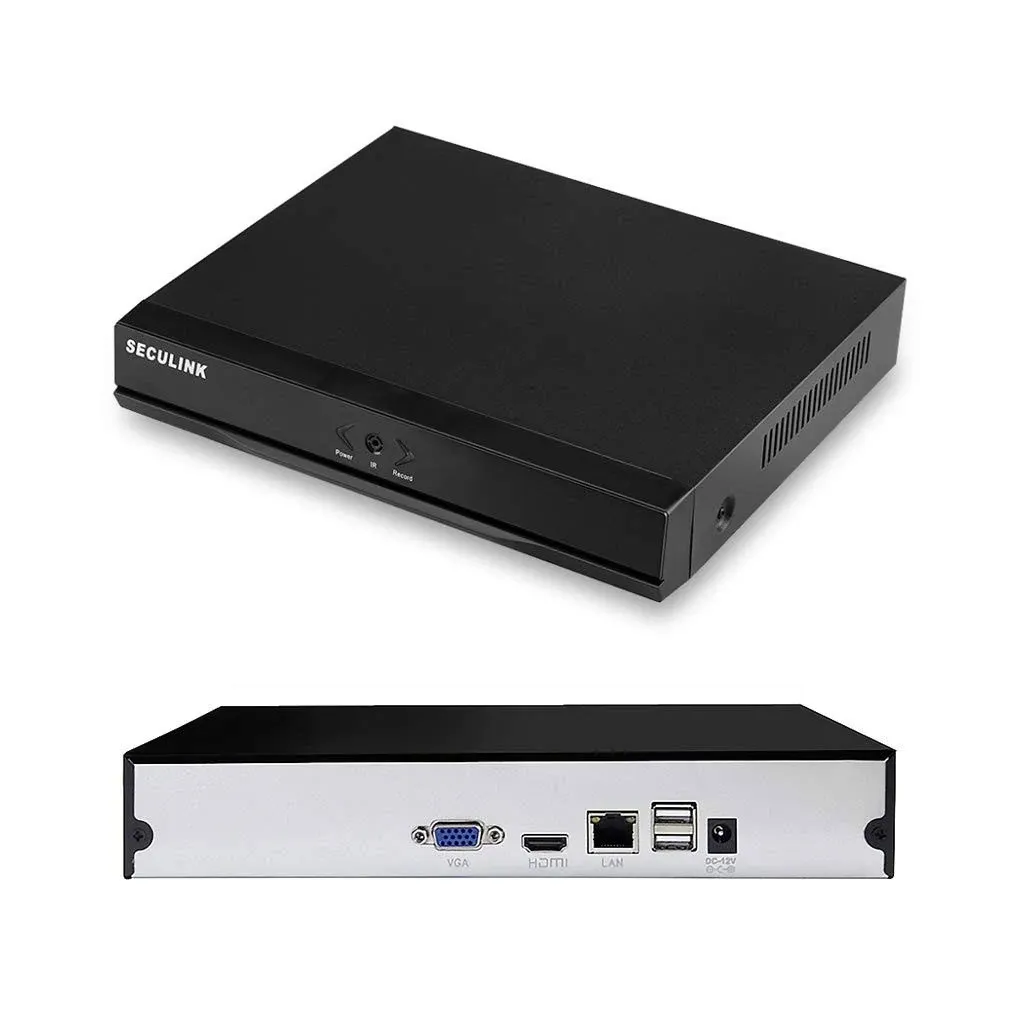 Seculink 10-Channel 4K NVR (1080p/3MP/4MP/5MP/8MP) Ultra HD Network Video ...