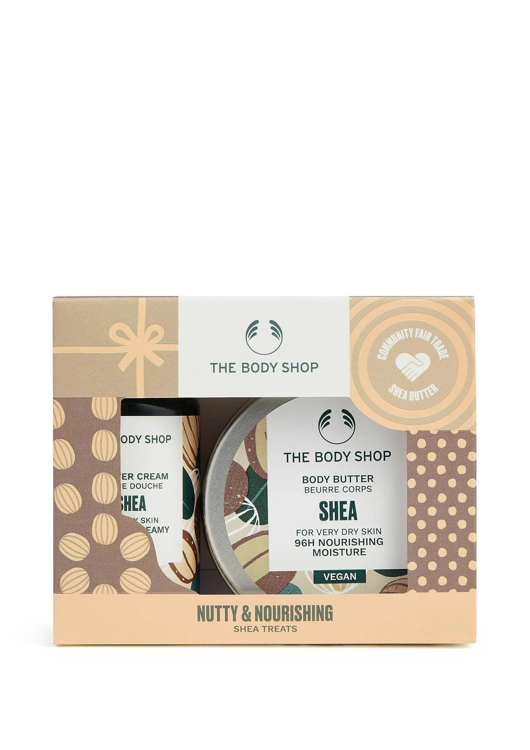 Nutty &amp; Nourishing Shea Treats Body Care Holiday Gift Set, Vegan, 2-Piece Set