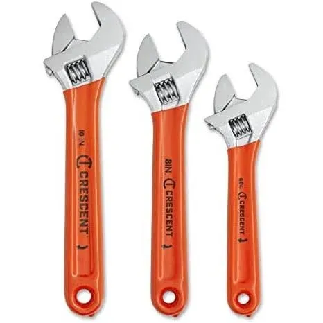 Crescent AC26810CV Adjustable Cushion Grip Wrench Set (3-Piece)