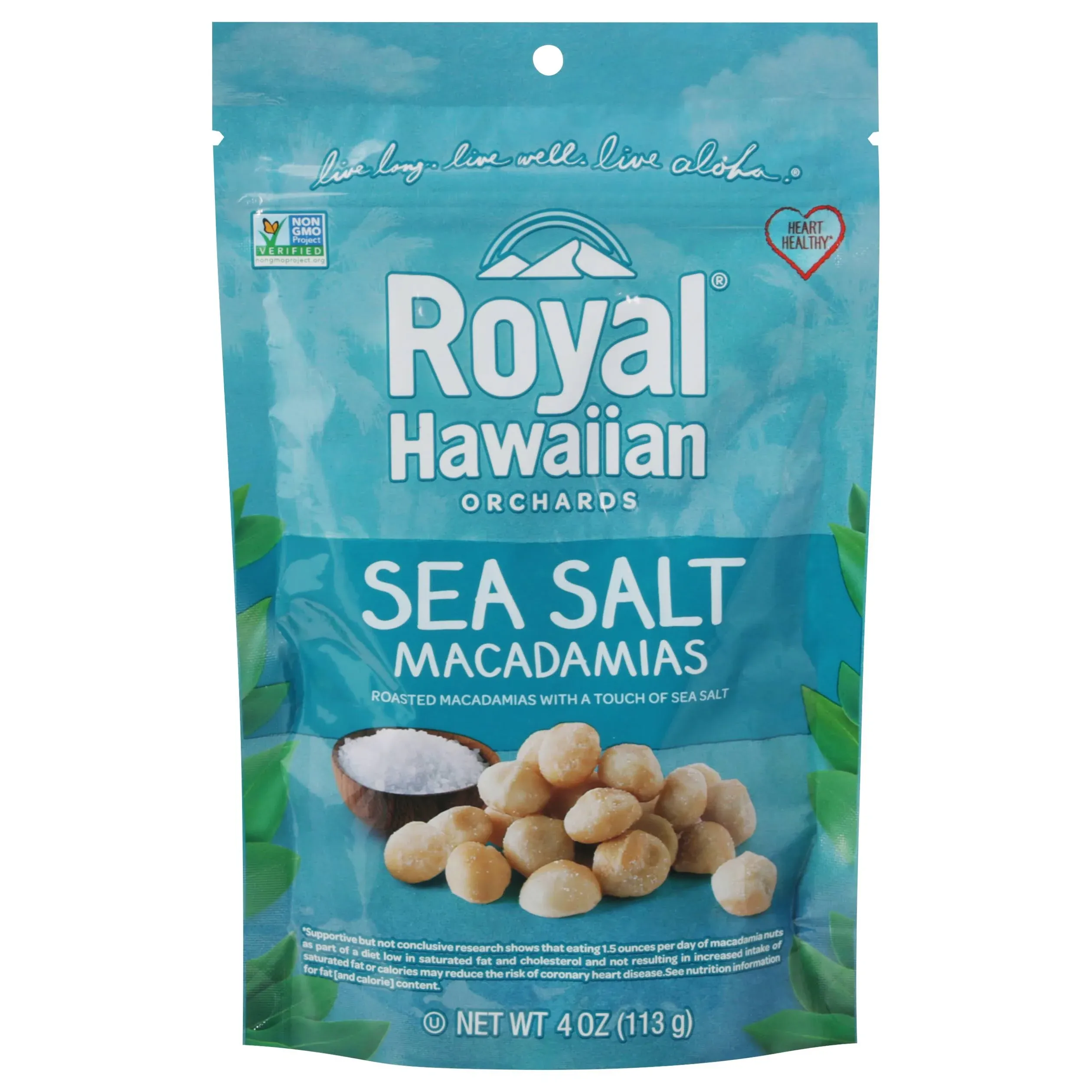 Royal Hawaiian Orchards Macadamias, Sea Salt - 4 oz