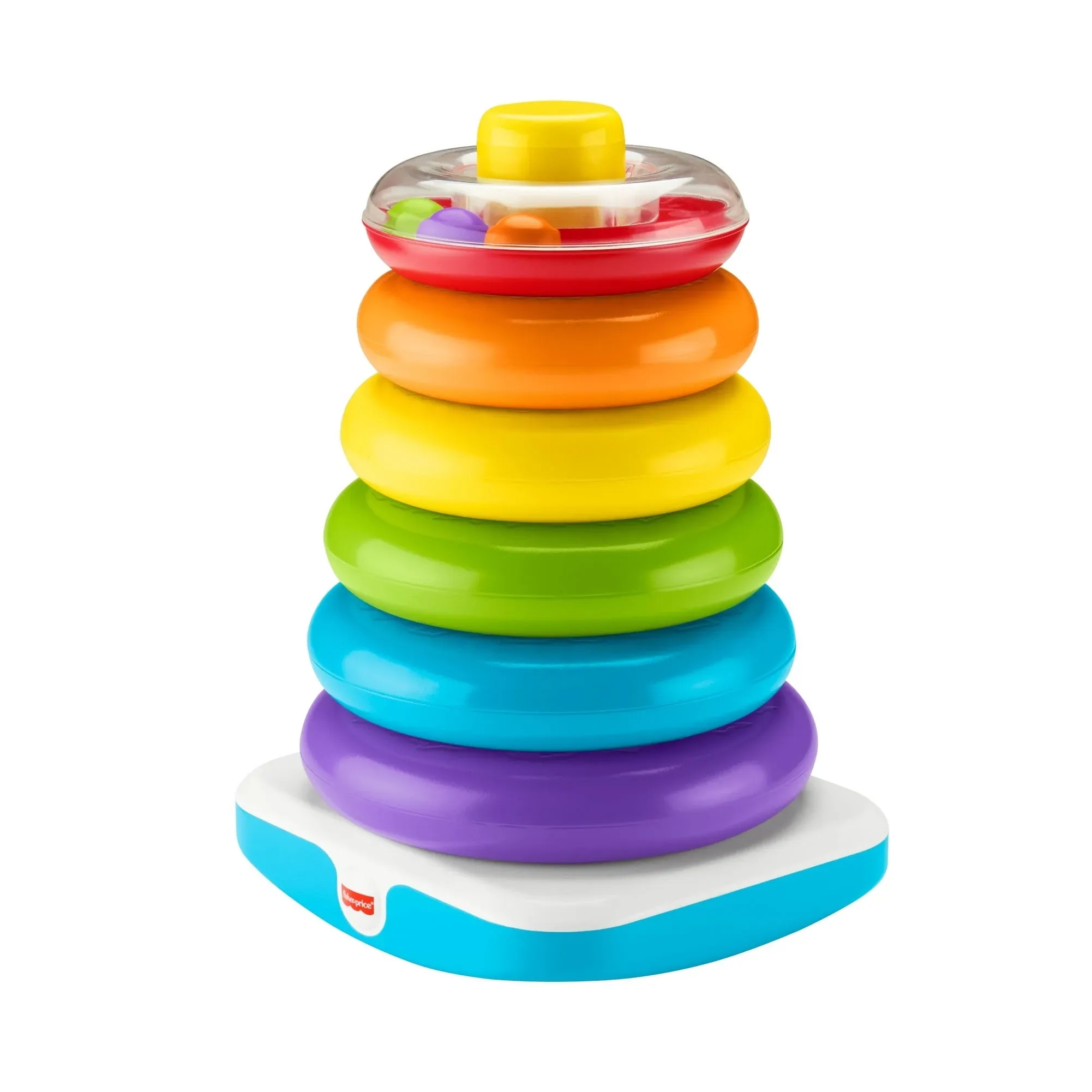 Fisher-Price Giant Rock-a-Stack Infant and Toddler Stacking Toy, 14+ Inches Tall